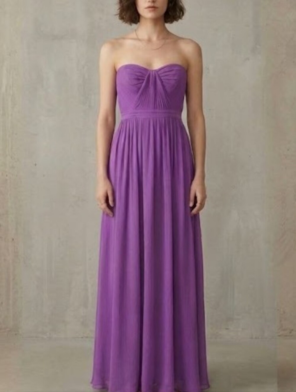 BCBGMaxAzria Silk Strapless Dress